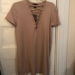 Forever 21 tan dress
